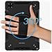 Cover Per Samsung Galaxy Tab A8 10.5 Anti-shock Maniglia Grip, Nero - Foto miniatura 2