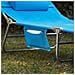 Lettino Prendisole Pieghevole Cuscino E Tettuccio Regolabile 4 Angoli Di Reclinazione Con Organizer Blu, Ogs48-b - Foto miniatura 9