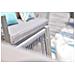 Salotto Da Giardino In Alluminio E Corda Grigio Chiaro Anahma - Foto miniatura 5