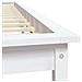 Giroletto Bianco 150x200 cm in Legno Massello di Pino King Size - Foto miniatura 6