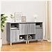 Credenze 2pz Grigio Sonoma 60x35x70 Cm In Legno Multistrato - Foto miniatura 1