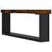 Scrivania Rovere Fumo 140x50x75 Cm In Legno Multistrato - Foto miniatura 10