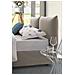 Letto Matrimoniale Gabriella, Letto Contenitore Con Rivestimento In Tessuto, 100% Made In Italy, Apertura Frontale, Adatto Per Materasso Cm 160x200, Tortora - Foto miniatura 4