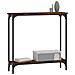Tavolino Consolle Rovere Fumo 75x22,5x75 Cm Legno Multistrato - Foto miniatura 3