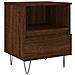 Comodino Rovere Marrone 40x35x50 Cm In Legno Multistrato - Foto miniatura 2