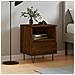 Comodino Rovere Marrone 40x35x50 Cm In Legno Multistrato - Foto miniatura 1