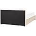 Letto Contenitore Velluto Bousse 140 X 200 Cm Beige Chiaro - Foto miniatura 5