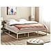 Letto Metallo Viry 180 X 200 Cm Bianco - Foto miniatura 1