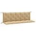 Cuscini Panca Giardino 2pz Beige Mélange 180x50x7 Cm Tessuto - Foto miniatura 2