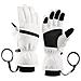 Guanti Da Sci Neri - Modello A Cinque Dita White M - Foto miniatura 1