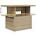 Set Divani Da Giardino 7 Pz Con Cuscini Beige In Polyrattan - Foto miniatura 5