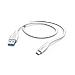 Usb-a To Usb-c Quick Charging Cable, Usb 2.0, 1.5 Metre, White - Foto miniatura 1
