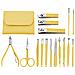 Set Di Manicure, Pinze, Forbici, Set Di Manicure Solingen 42069-giallo - Foto miniatura 1