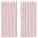 Tende In Voile Con Tasche Per Aste 2 Pz Rosa Chiaro - Foto miniatura 1