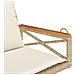 Panchina A Dondolo Con Cuscini Beige 63x62x40 Cm In Polyrattan - Foto miniatura 6