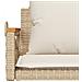 Panchina A Dondolo Con Cuscini Beige 63x62x40 Cm In Polyrattan - Foto miniatura 7