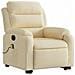 Poltrona Alzapersona Massaggiante Reclinabile Crema In Tessuto - Foto miniatura 2