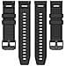 Cinturino Ufficiale Per Ticwatch Atlas 24mm, Silicone Bianco Stile Armatura, Compatibile Con Ticwatch Atlas /pro5 Enduro /itouch Air3 Black - Foto miniatura 7