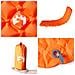 Materasso Campeggio Gonfiabile 1 Persona Arancione 190x58x6 cm - Foto miniatura 5