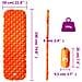 Materasso Campeggio Gonfiabile 1 Persona Arancione 190x58x6 cm - Foto miniatura 6