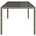Tavolo da Pranzo per Giardino Grigio 250x100x75 cm Polyrattan - Foto miniatura 4