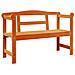 Panchina da Esterno Acacia 119x76x44 cm Legno Massello - Foto miniatura 1
