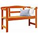 Panchina da Esterno Acacia 119x76x44 cm Legno Massello - Foto miniatura 3