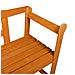 Panchina da Esterno Acacia 119x76x44 cm Legno Massello - Foto miniatura 8