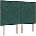Testiera  Button Tufted Verde Scuro 160 cm Velluto - Foto miniatura 1