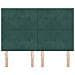 Testiera  Button Tufted Verde Scuro 160 cm Velluto - Foto miniatura 4