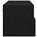 Mobile TV a Parete Nero Rovere 100x30x30 cm Legno Ingegnerizzato - Foto miniatura 7