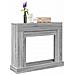 Cornice per Camino Grigio Sonoma 100x30x87,5 cm in Truciolato - Foto miniatura 2