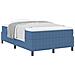 Letto Box Spring con Materasso Blu 120x200 cm Fodera in Corduroy - Foto miniatura 1