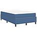 Letto Box Spring con Materasso Blu 120x200 cm Fodera in Corduroy - Foto miniatura 9