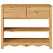"Tavolo Consolle ""DRAMMEN"" 89,5x37x73 cm Legno Massello di Pino" - Foto miniatura 7