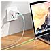 Originale Cavo Dati E Ricarica U112 3a Usb-c To Usb-c Fast Charge 60w 1m Led Per Smartphone - Foto miniatura 2
