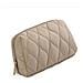 Nuovo Beauty Case Trapuntato Impermeabile Brown - Foto miniatura 1