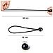 Corde Elastiche Telate Con Sfera, Clip Bungee Per Tenda, 60 Pezzi, 15 Cm, Nere - Foto miniatura 2