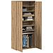 Highboard Rovere Artigianale 80x39x178 cm Legno Ingegnerizzato - Foto miniatura 3