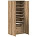 Highboard Rovere Artigianale 80x39x178 cm Legno Ingegnerizzato - Foto miniatura 5
