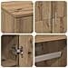 Highboard Rovere Artigianale 80x39x178 cm Legno Ingegnerizzato - Foto miniatura 9