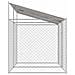 Gabbia per cani Argento 400 x 200 x 256 cm Acciaio zincato - Foto miniatura 4