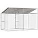 Gabbia per cani Argento 400 x 200 x 256 cm Acciaio zincato - Foto miniatura 5
