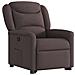Poltrona Alzapersona Reclinabile Marrone Scuro in Tessuto - Foto miniatura 4