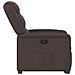 Poltrona Alzapersona Reclinabile Marrone Scuro in Tessuto - Foto miniatura 6