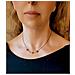 Collana 3 Mini Fiori Argento Canna Di Fucile Cristallo Sw - Foto miniatura 3