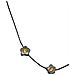 Collana 3 Mini Fiori Argento Canna Di Fucile Cristallo Sw - Foto miniatura 4