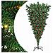 Albero di Natale artificiale preilluminato capovolto con set di palline - Foto miniatura 1