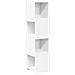 Mobile angolare Bianco 25,5x25x102cm Legno multistrato - Foto miniatura 1