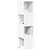 Mobile angolare Bianco 25,5x25x102cm Legno multistrato - Foto miniatura 3